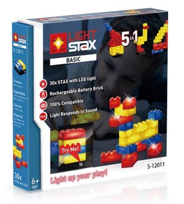 Конструктор LIGHT STAX с LED-подсветкой Basic 5в1  (Реакция на звук светом)